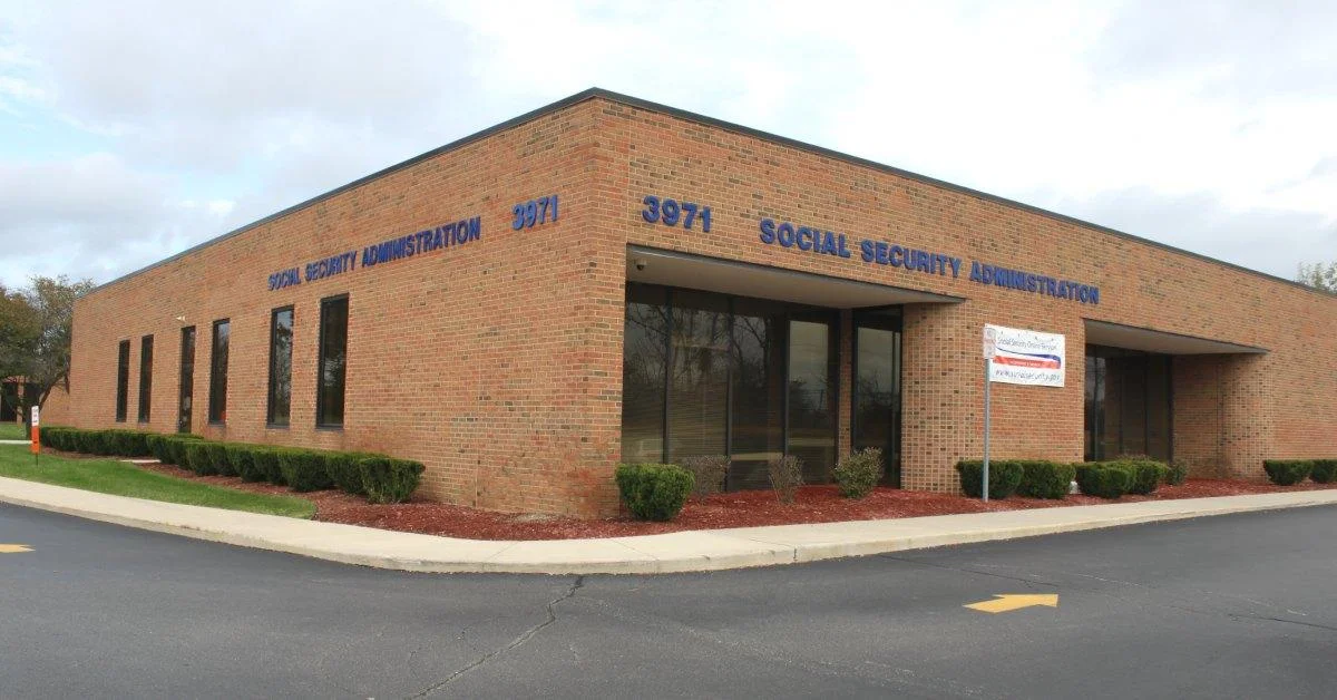 A Social Security building.
