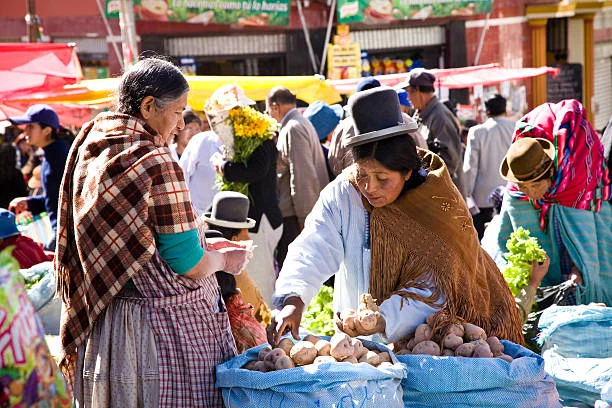Market in La Paz, Bolivia